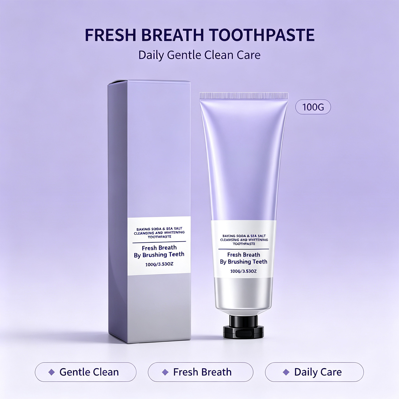 Teeth Whitening Baking Soda - Pasta Gigi Garam Laut Baking Soda