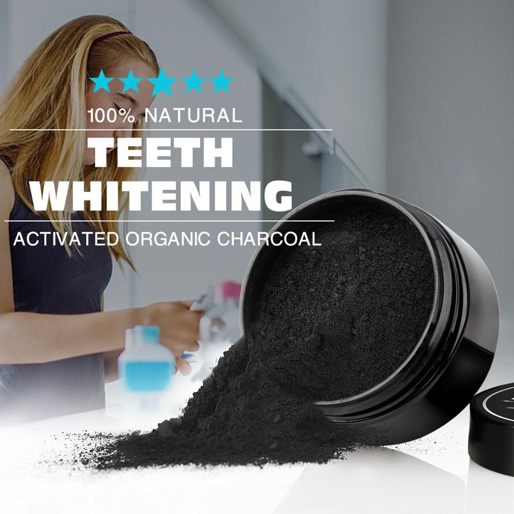 Teeth Whitening Activated Organic Charcoal - Bubuk Pemutih Gigi Alami Organik, Pasta