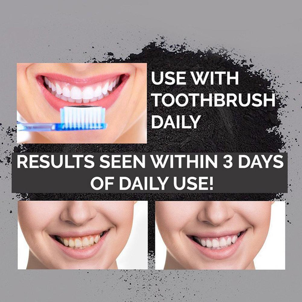 Bubuk Pemutih Gigi Alami Organ - Teeth Whitening Activated Organic Charcoal ulasan dan harga