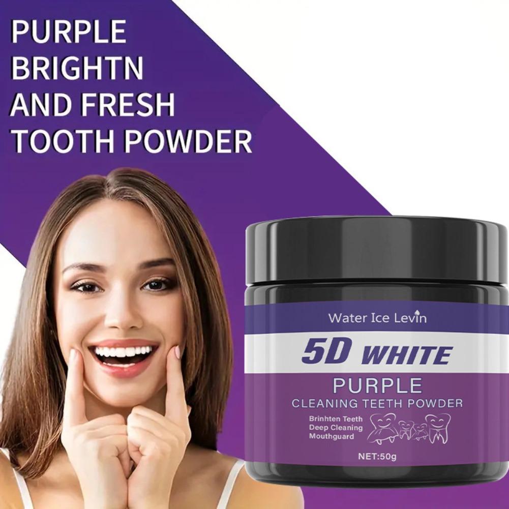 Bubuk Pembersih Gigi 5D Putih  - Teeth Whitening Powder ulasan dan harga