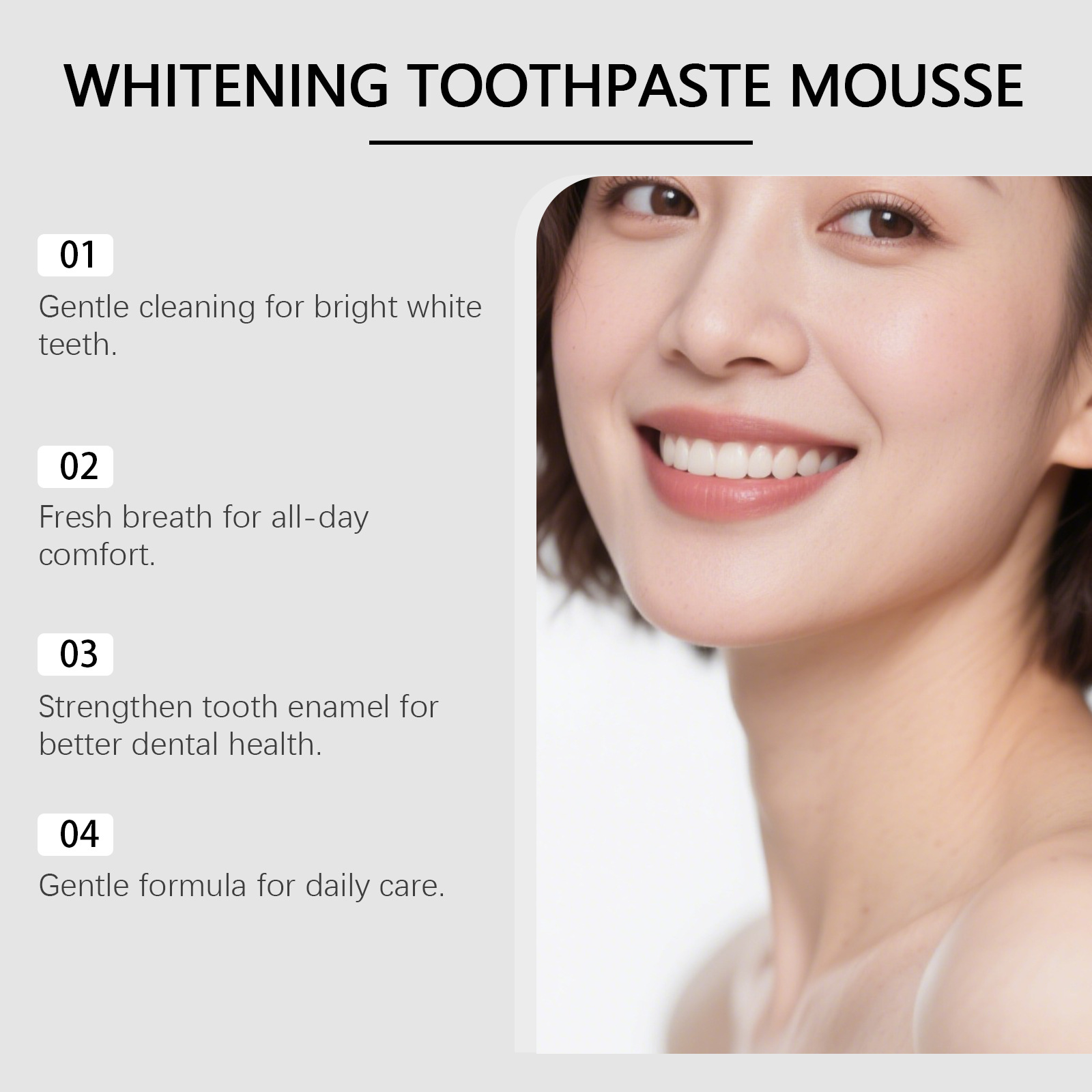 Pasta Gigi Pemutih Hydroxyapat - Teeth Whitening Mousse ulasan dan harga